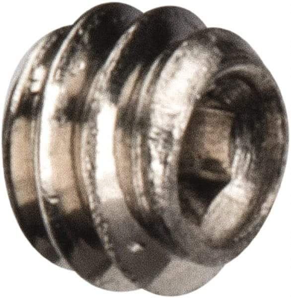 Value Collection - #2-56 UNC, 1/16" OAL, Cup Point Set Screw - Grade 18-8 Stainless Steel, 0.035" Key - Americas Industrial Supply