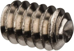 Value Collection - #2-56 UNC, 1/8" OAL, Cup Point Set Screw - Grade 18-8 Stainless Steel, 0.035" Key - Americas Industrial Supply