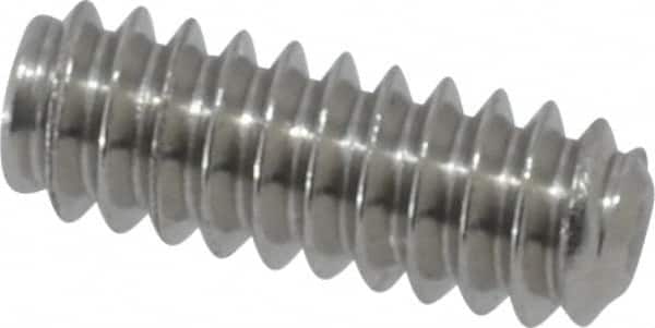 Value Collection - #6-32 UNC, 3/8" OAL, Cup Point Set Screw - Grade 18-8 Stainless Steel, 1/16" Key - Americas Industrial Supply