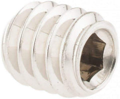 Value Collection - #8-32 UNC, 3/16" OAL, Cup Point Set Screw - Grade 18-8 Stainless Steel, 5/64" Key - Americas Industrial Supply