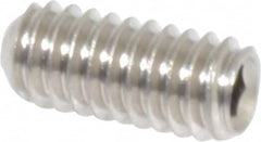 Value Collection - #8-32 UNC, 3/8" OAL, Cup Point Set Screw - Grade 18-8 Stainless Steel, 5/64" Key - Americas Industrial Supply