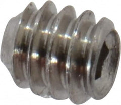 Value Collection - #0-80 UNF, 1/16" OAL, Cup Point Set Screw - Grade 18-8 Stainless Steel, 0.028" Key - Americas Industrial Supply