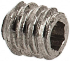 Value Collection - #1-72 UNF, 1/16" OAL, Cup Point Set Screw - Grade 18-8 Stainless Steel, 0.035" Key - Americas Industrial Supply