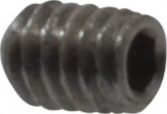 Value Collection - #1-72 UNF, 3/32" OAL, Cup Point Set Screw - Grade 18-8 Stainless Steel, 0.035" Key - Americas Industrial Supply