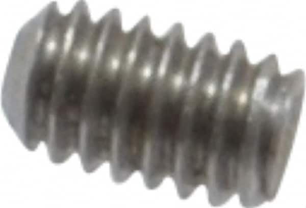 Value Collection - #1-72 UNF, 1/8" OAL, Cup Point Set Screw - Grade 18-8 Stainless Steel, 0.035" Key - Americas Industrial Supply