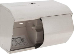 Kimberly-Clark Professional - Coreless Double Roll Stainless Steel Toilet Tissue Dispenser - 10.13" Wide x 7.13" High x 6.38" Deep, Silver - Americas Industrial Supply