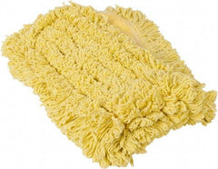 Rubbermaid - 36" Long x 5" Wide Yarn Blend Dust Mop Head - Envelope Connection, Yellow, Looped Head - Americas Industrial Supply