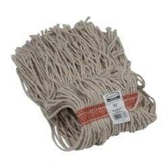 Rubbermaid - 1" Orange Head Band, Small Cotton Cut End Mop Head - 8 Ply, Side Loading Connection, Use for General Purpose - Americas Industrial Supply