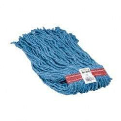 Rubbermaid - 1" Orange Head Band, Large Blended Fiber Cut End Mop Head - 4 Ply, Side Loading Connection, Use for General Purpose - Americas Industrial Supply