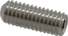Value Collection - #10-32 UNF, 1/2" OAL, Cup Point Set Screw - Grade 18-8 Stainless Steel, 3/32" Key - Americas Industrial Supply