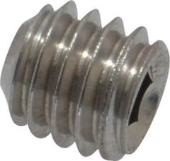 Value Collection - 5/16-18 UNC, 5/16" OAL, Cup Point Set Screw - Grade 18-8 Stainless Steel, 3/32" Key - Americas Industrial Supply