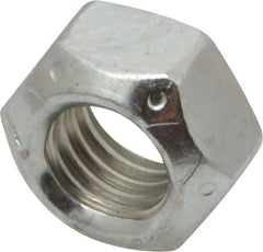 Value Collection - 9/16-12 UNC Grade C Hex Lock Nut with Distorted Thread - 7/8" Width Across Flats, 31/64" High, Cadmium Clear-Plated Finish - Americas Industrial Supply