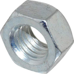 Value Collection - 5/8-11 UNC Grade C Hex Lock Nut with Distorted Thread - 15/16" Width Across Flats, 35/64" High, Cadmium Clear-Plated Finish - Americas Industrial Supply