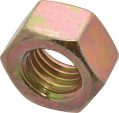 Value Collection - 5/8-11 UNC Steel Right Hand Hex Nut - 15/16" Across Flats, 35/64" High, Zinc Yellow Dichromate Finish - Americas Industrial Supply