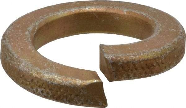 Value Collection - 1", 1.003" ID, 1/4" Thick Split Lock Washer - Grade 8 Steel, Zinc Yellow Dichromate Finish, 1.003" Min ID, 1.024" Max ID, 1.656" Max OD - Americas Industrial Supply