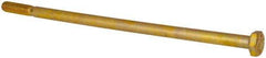 Made in USA - 1/4-20 UNC, 6" Length Under Head Hex Head Cap Screw - Partially Threaded, Grade 8 Alloy Steel, Zinc Yellow Dichromate Finish, 7/16" Hex - Americas Industrial Supply