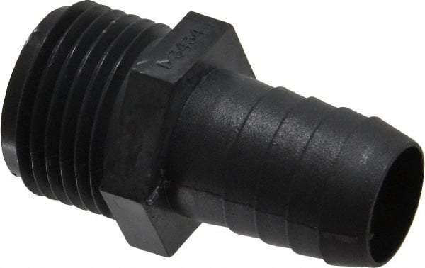 Green Leaf - 3/4 MGHT Garden Hose Adapter - Polypropylene, Male Hose to Barb Connector - Americas Industrial Supply