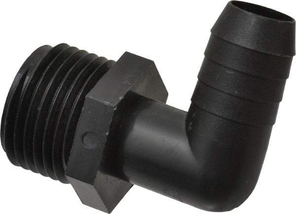 Green Leaf - 3/4 MGHT Garden Hose Adapter - Polypropylene, Male Hose to Barb Connector - Americas Industrial Supply