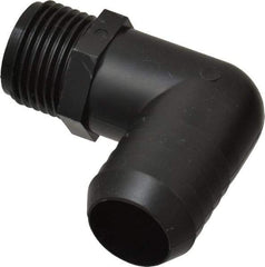 Green Leaf - 3/4 MGHT Garden Hose Adapter - Polypropylene, Male Hose to Barb Connector - Americas Industrial Supply