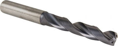 Kennametal - 23/64" 140° Solid Carbide Jobber Drill - TiAlN Finish, Right Hand Cut, Spiral Flute, Straight Shank, 4.0551" OAL, Standard Point - Americas Industrial Supply