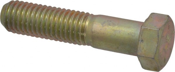 Made in USA - 9/16-12 UNC, 2-1/2" Length Under Head Hex Head Cap Screw - Americas Industrial Supply