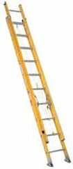 Made in USA - 16' High, Type IA Rating, Fiberglass Extension Ladder - Americas Industrial Supply