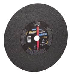 Norton - 14" Aluminum Oxide Cutoff Wheel - 7/64" Thick, 1" Arbor, 4,365 Max RPM, Use with Stationary Tools - Americas Industrial Supply