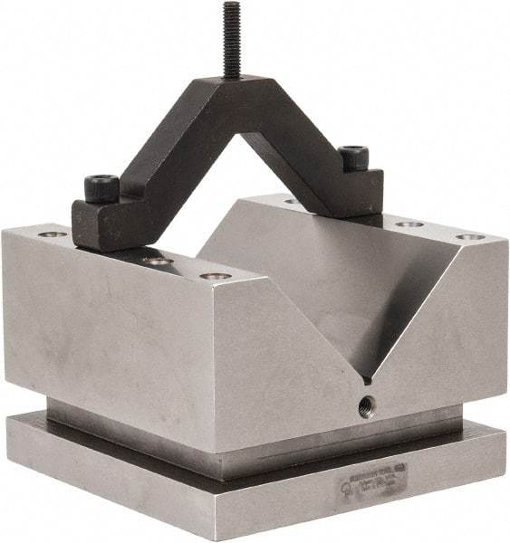 Suburban Tool - 4-3/8" Max Capacity, 90° Angle, Hardened Steel V-Block - 6" Long x 6" Wide x 4" High, Sold as Individual - Americas Industrial Supply