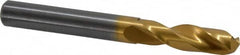 Guhring - 9.19988mm 140° Spiral Flute Solid Carbide Screw Machine Drill Bit - TiN Finish, Right Hand Cut, 40mm Flute Length, 84mm OAL, SU Point, Straight Shank - Americas Industrial Supply