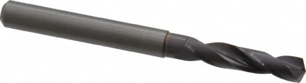 Guhring - 0.2126" 140° Spiral Flute Solid Carbide Screw Machine Drill Bit - FIREX Finish, Right Hand Cut, 28mm Flute Length, 66mm OAL, SU Point, Straight Shank - Americas Industrial Supply