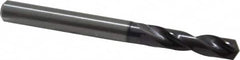 Guhring - 0.2283" 140° Spiral Flute Solid Carbide Screw Machine Drill Bit - FIREX Finish, Right Hand Cut, 28mm Flute Length, 66mm OAL, SU Point, Straight Shank - Americas Industrial Supply