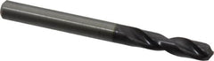 Guhring - 0.2323" 140° Spiral Flute Solid Carbide Screw Machine Drill Bit - FIREX Finish, Right Hand Cut, 28mm Flute Length, 66mm OAL, SU Point, Straight Shank - Americas Industrial Supply