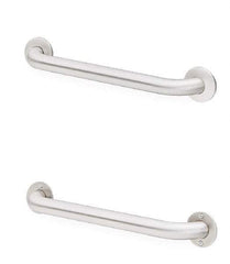 Bradley - Washroom Partition Stainless Steel Grab Bar - 42 Inch Long, Compatible with Shower and Toilet Stalls - Americas Industrial Supply
