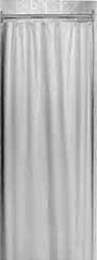 Bradley - Nylon-Reinforced Vinyl Shower Curtain - 72" High x 72" Wide, Antibacterial - Americas Industrial Supply