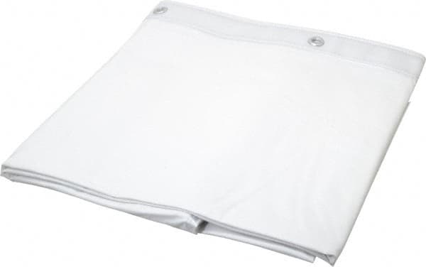 Bradley - Nylon-Reinforced Vinyl Shower Curtain - 72" High x 72" Wide, Antibacterial - Americas Industrial Supply