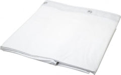 Bradley - Nylon-Reinforced Vinyl Shower Curtain - 72" High x 72" Wide, Antibacterial - Americas Industrial Supply