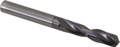 Guhring - 0.311" 140° Spiral Flute Solid Carbide Screw Machine Drill Bit - FIREX Finish, Right Hand Cut, 41mm Flute Length, 79mm OAL, SU Point, Straight Shank - Americas Industrial Supply