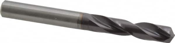 Guhring - 5/16" 140° Spiral Flute Solid Carbide Screw Machine Drill Bit - FIREX Finish, Right Hand Cut, 41mm Flute Length, 79mm OAL, SU Point, Straight Shank - Americas Industrial Supply