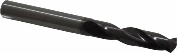 Guhring - 0.315" 140° Spiral Flute Solid Carbide Screw Machine Drill Bit - FIREX Finish, Right Hand Cut, 41mm Flute Length, 79mm OAL, SU Point, Straight Shank - Americas Industrial Supply