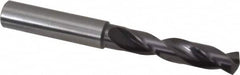 Guhring - 0.4055" 140° Spiral Flute Solid Carbide Screw Machine Drill Bit - FIREX Finish, Right Hand Cut, 55mm Flute Length, 102mm OAL, SU Point, Straight Shank - Americas Industrial Supply