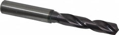 Guhring - 13/32" 140° Spiral Flute Solid Carbide Screw Machine Drill Bit - FIREX Finish, Right Hand Cut, 55mm Flute Length, 102mm OAL, SU Point, Straight Shank - Americas Industrial Supply
