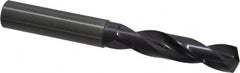Guhring - 7/16" 140° Spiral Flute Solid Carbide Screw Machine Drill Bit - FIREX Finish, Right Hand Cut, 55mm Flute Length, 102mm OAL, SU Point, Straight Shank - Americas Industrial Supply