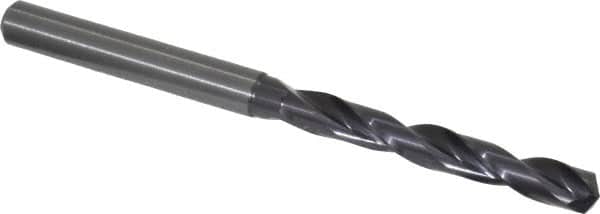 Guhring - 0.2165" 140° Solid Carbide Jobber Drill - FIREX Finish, Right Hand Cut, Spiral Flute, Straight Shank, 82mm OAL, SU Point - Americas Industrial Supply