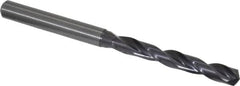 Guhring - 0.2165" 140° Solid Carbide Jobber Drill - FIREX Finish, Right Hand Cut, Spiral Flute, Straight Shank, 82mm OAL, SU Point - Americas Industrial Supply