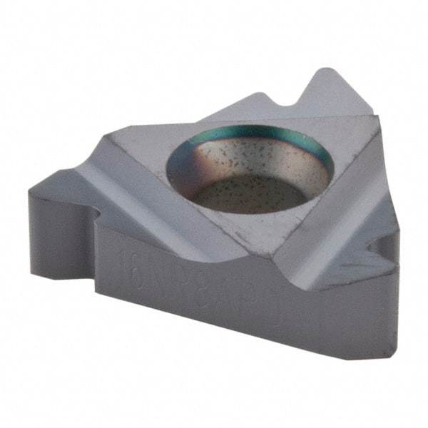 Kennametal - 16NR Internal Right Hand 8 API Round Laydown Threading Insert - Grade KC5025, TiAlN Coated Carbide, 9.53mm Inscribed Circle - Americas Industrial Supply
