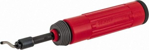 Shaviv - 4 Piece, High Speed Steel Blade, Hand Deburring Tool Set - B Blade Holder, For Hole Edge, Straight Edge - Americas Industrial Supply