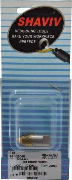 Shaviv - F12 Right-Handed High Speed Steel Deburring Swivel Blade - Use on Hole Edge Surfaces, Adjustable - Americas Industrial Supply