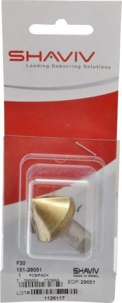 Shaviv - F30 Right-Handed High Speed Steel Deburring Swivel Blade - Use on Hole Edge Surfaces, Adjustable - Americas Industrial Supply