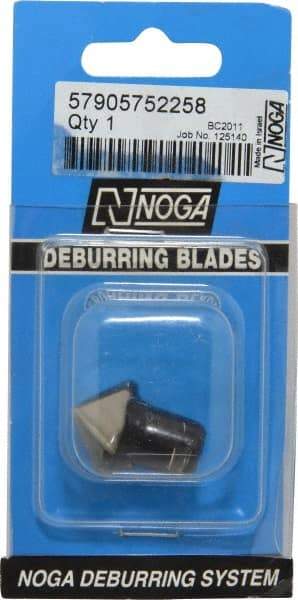 Noga - C20 Bi-Directional High Speed Steel Deburring Swivel Blade - Use on Hole Edge Surfaces - Americas Industrial Supply