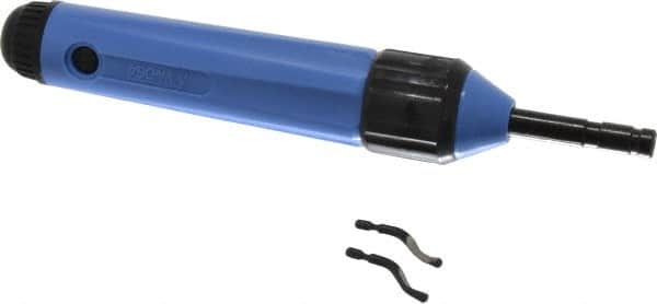 Noga - 4 Piece High Speed Steel Blade Hand Deburring Tool Set - SN Blade Holder, N1, N2 Blades, For Holes, Straight Edge, Curved Edge - Americas Industrial Supply